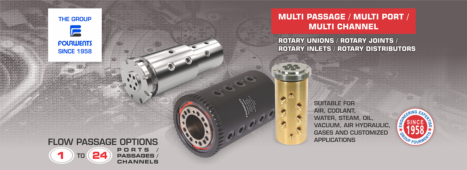 Multi Port Rotary Joints manufacturers India, Multi Passage